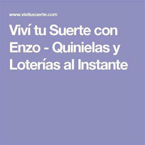 loteria de enzo|enzo loteria